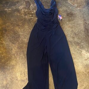 R&M Richards Elegant Navy Jumpsuit